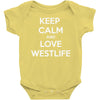 westlife white logo Baby Bodysuit