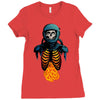 space skull Ladies Fitted T-Shirt
