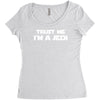 trust me i'm a jedi   funny printed mens Women's Triblend Scoop T-shirt