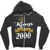 kings are born in 2000 Zipper Hoodie