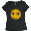 funny smiley face Women's Triblend Scoop T-shirt