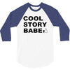cool story bro t shirt small funny awesome meme nerdy geeky humor frat 3/4 Sleeve Shirt