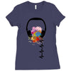 headphone Ladies Fitted T-Shirt