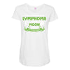 I Love Someone with Lymphoma Cancer to The Moon and Back to Infinity Maternity Scoop Neck T-shirt