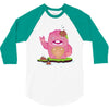 mrs yetti and her poops 3/4 Sleeve Shirt