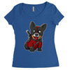 corgipool Women's Triblend Scoop T-shirt