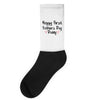 Happy First Father's Day Daddy Socks