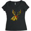 kill deer Women's Triblend Scoop T-shirt