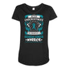 Never Underestimate the Strength of a Ovarian Cancer Warrior Maternity Scoop Neck T-shirt