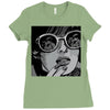 sad girl Ladies Fitted T-Shirt