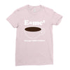 M=Mc2 Energy=Milk X Coffee Ladies Fitted T-Shirt