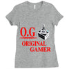 old school gamer Ladies Fitted T-Shirt