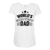 world's greatest dad Maternity Scoop Neck T-shirt