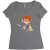 lion ow Women's Triblend Scoop T-shirt