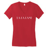 la la land Women's V-Neck T-Shirt