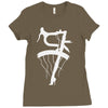 bicycle racing bike rider tour de france Ladies Fitted T-Shirt