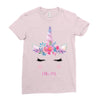 birthday unicorn family series mom Ladies Fitted T-Shirt