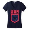 land of the free Women's V-Neck T-Shirt