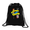 red on you Drawstring Bags