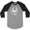 flying rainbow skull island 3/4 Sleeve Shirt