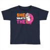 She Wants The D Dunkin Donuts Toddler T-shirt