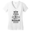 I am a Brain Tumor Survivor - What's Your Superpower? Women's V-Neck T-Shirt