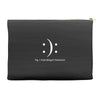 schrodinger's emoticon Accessory Pouches