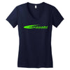 kawasaki team Women's V-Neck T-Shirt
