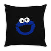 cookie monster sesame street Throw Pillow