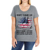 Veteran Don't Thank Me Thank My Brothers &amp; Sisters Who Never Came Back Ladies Curvy T-Shirt