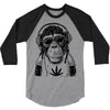 monkey hipster 3/4 Sleeve Shirt
