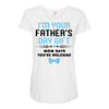I'm Your Father's Day Gift Mom Says You're Welcome Baby Boy Maternity Scoop Neck T-shirt