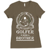 Golfer Brother Ladies Fitted T-Shirt
