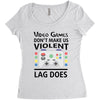 i love video games Women's Triblend Scoop T-shirt