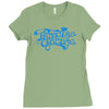 bargain paradise garage sign Ladies Fitted T-Shirt
