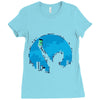 bat signal Ladies Fitted T-Shirt