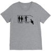 problem solved funny t shirt marriage wife beer s 3xl V-Neck Tee