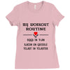 breakfast workout routine girls muscle top Ladies Fitted T-Shirt