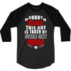 sorry girls this guy is taken by super sexy nurse 3/4 Sleeve Shirt