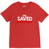 i'm saved but i cuss a little V-Neck Tee