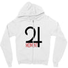 moment red Zipper Hoodie