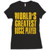 world greatest bocce Ladies Fitted T-Shirt