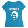 rivelino brazil 70s football world cup legend retro Women's Triblend Scoop T-shirt