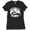 delorean express  funny Ladies Fitted T-Shirt