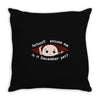 December  Peeking Out Baby Boy Throw Pillow