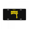 hello world License Plate