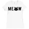 meow Ladies Fitted T-Shirt