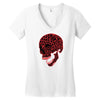 geometric skull Women's V-Neck T-Shirt