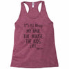 its all messy  my hair the house the kid life Racerback Tank