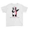 black, red and white Youth Tee